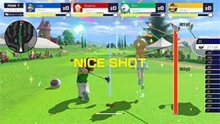 Gameplay screenshot showcasing the features of Standard Golf.